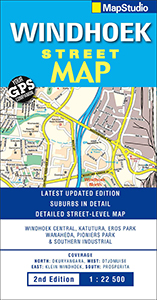 Windhoek Street Map; Stadtplan (MapStudio)