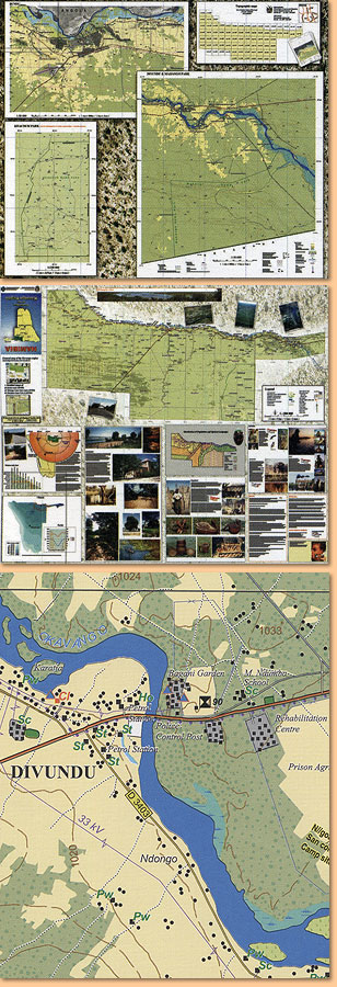 Tourist Map/ Karte of the Kavango Region 1:500.000