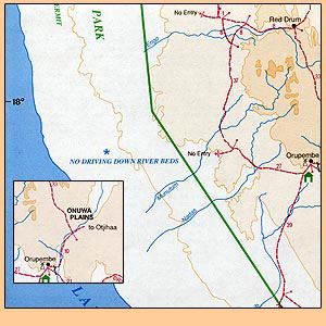 Kaokoland-Kunene-Region Tourist Map 