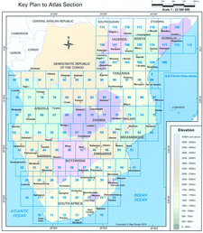 Area covered by MapStudio's Southern & East Africa Road Atlas. ISBN 9781770264366 / ISBN 978-1-77026-436-6