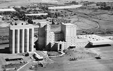 Der 1987 eingeweihte Snowflake-Mühlenbetrieb bei Vereeniging, Südafrika.