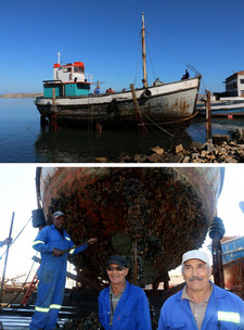 Die letzten Bootbauer Namibias sind in Lüderitzbucht ansässig. Das traditionsreiche, derzeit leider austerbende Handwerk hat ein Nachwuchsproblem. Fotos: Tanja Bause