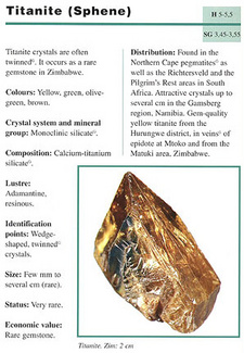 First Field Guide to gemstones of Southern Africa, by Bruce Cairncross.