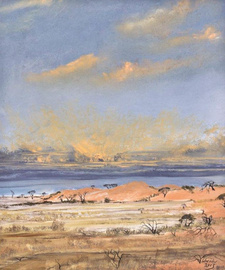 Der Maler Werner Schröder stellt im Swakopmunder Woermannhaus „Weite Flächen“ und andere Impressionen aus Namibia aus.