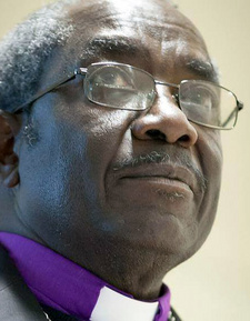 Namibian Reverend Dr. Shekutaamba Väinö ya Väinö Nambala is a former bishop of the Evangelical Lutheran Church of Namibia (ELCIN).
