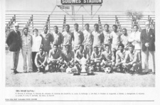 South West Africa football stars of 1975/1976: The non-white SWA side at the historic 1975 game. (Collection Hasso Ahrens)