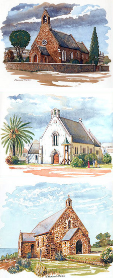 The Bishop's Churches. The churches of Anglican Bishop Robert Gray. Author: Desmond Keith Martin. Struik Publishers