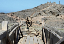 Brücke zum Diaz-Kreuz bei Lüderitzbucht eingestürzt. Foto: Jean-Paul Roux