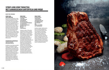 Beispiel aus dem Rezeptteil von BEEF! Steaks: Meisterstücke für Männer (Tre Torri Verlag GmbH, 2014. ISBN 9783944628486 / ISBN 978-3-944628-48-6)