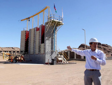 Labor auf Etango-Uranmine (Erongo, Namibia) in Betrieb. Foto: Werner Ewald, Geschäftsführer von Bannerman Resources Namibia.