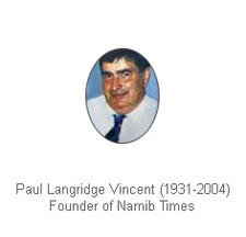 Paul Langridge Vincent (1931-2004) war ein britischer Journalist in Namibia und Gründer der Namib Times.