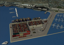 NamPort baut neues Containerterminal in Walvis Bay. Die Illustration zeigt die geplante Anlage im einzigen Seehafen Namibias.