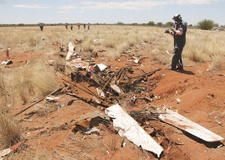 Segelflugzeug in Namibia abgestürzt. Foto: Dirk Heinrich