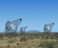 HESS-Teleskop II in Namibia eingeweiht. (Farm Göllschau)