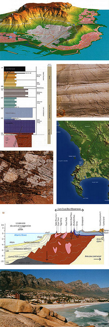 Images from John S. Compton's geological guide The Rocks and Mountains of Cape Town (9781919930701 / ISBN 978-1-919930-70-1)