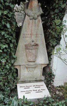 Familiengrab Bassermann auf dem alten Friedhofsteil in Staufen im Breisgau, wo die Asche Wilhelm Bassermanns beigesetzt wurde.