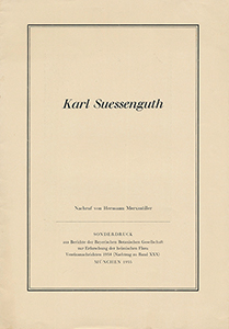 Karl Suessenguth: Nachruf