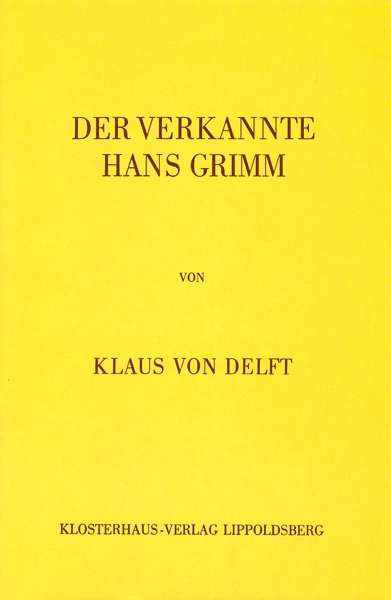 Der verkannte Hans Grimm