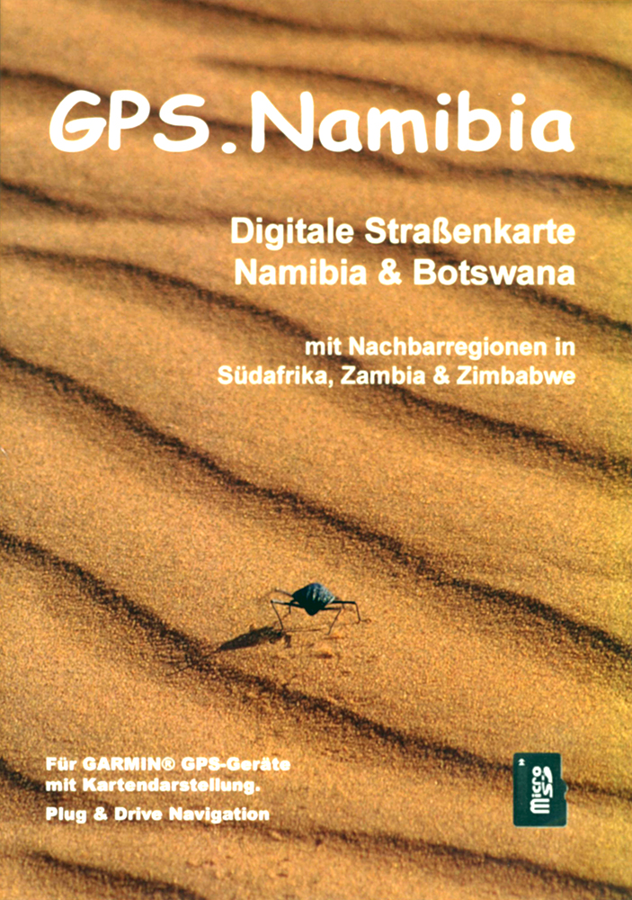 GPS-Karte Namibia auf microSD-Speicherkarte