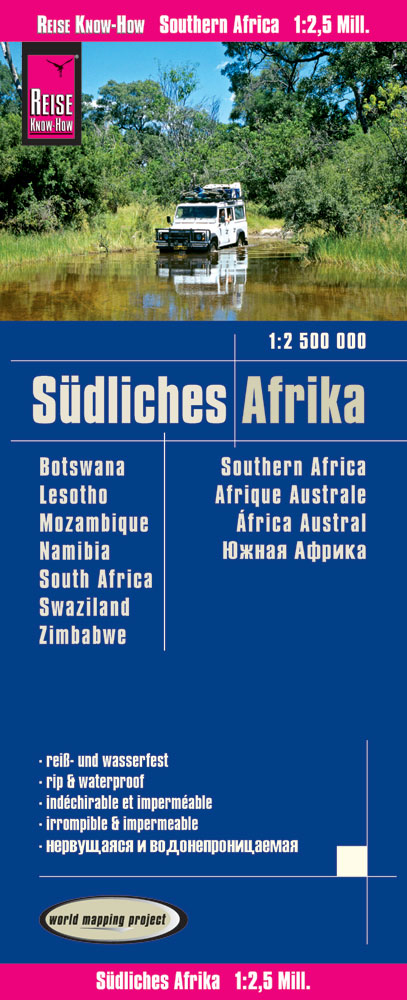 Südliches Afrika Karte 1:2.500.000. Reise Know-How