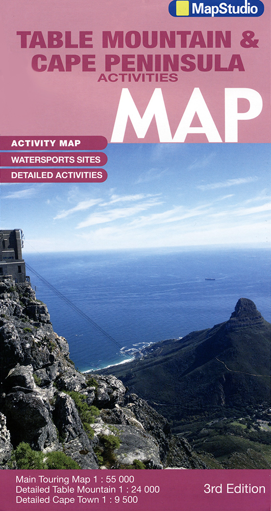 Table Mountain and Cape Peninsula Activities Map (MapStudio)