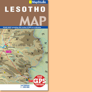 Lesotho Road Map (Mapstudio)