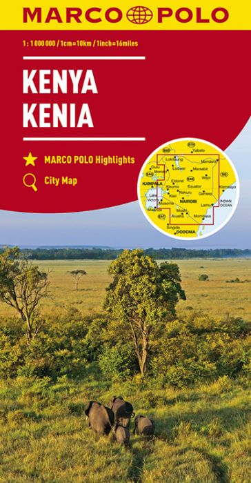 Kenia; Kenya Karte 1:1.000.000 (Marco Polo)