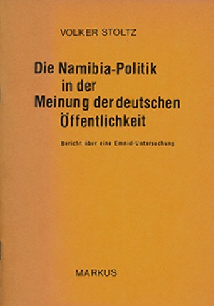 Die Namibia-Politik in der Meinung der deutschen Öffentlichkeit