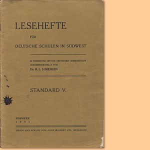 Lesehefte für Deutsche Schulen in Südwest, Standard V.