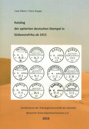 Katalog der aptierten deutschen Stempel in Südwestafrika ab 1915