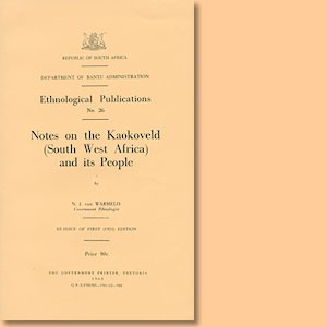 Notes on the Koakoveld (South West Africa) and its People 