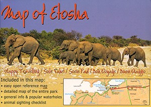 Map of Etosha - Etoscha Karte