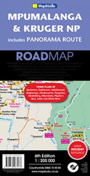 Mpumalanga and Kruger National Park incl. Panorama Route Road Map (MapStudio)