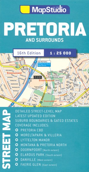 Pretoria Street Map (MapStudio)