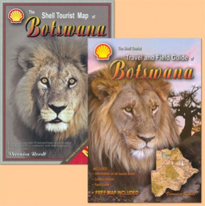 The Shell Tourist Map of Botswana plus The Shell Tourist Travel and Field Guide of Botswana