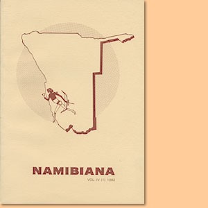 Namibiana Vol. IV (1) 1982