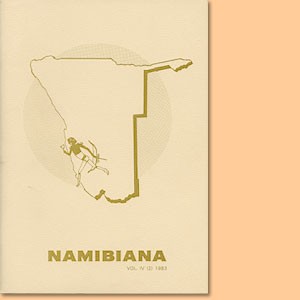 Namibiana Vol. IV (2) 1983
