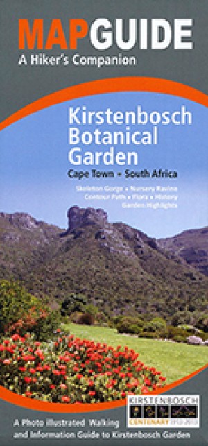 Map Guide to Kirstenbosch Botanical Garden at Cape Town, South Africa