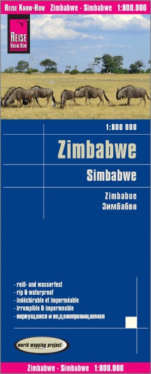 Simbabwe Karte 1:800.000 (Reise Know-How)