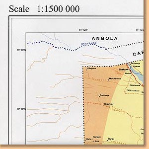 The Republic of Botswana 1:1.500.000 Map/ Karte