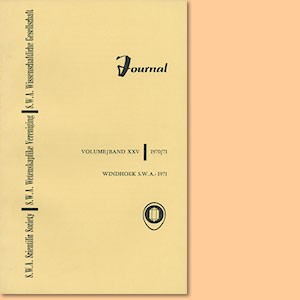 JOURNAL Vol. 25 (1970-71)   