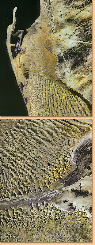 Satellitenbild der Namib; Satelite image of Namib Dunes