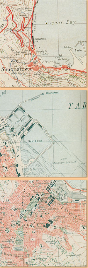 Cape Peninsula Area (Reprint 1930's) 1:25.000