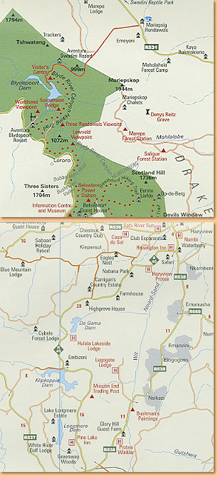 Mpumalanga/ Lowveld Tourist Map (MapStudio)