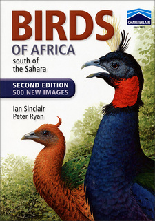 Chamberlain's Birds of Africa south of the Sahara Edition 2010, by Ian Sinclair and Peter Ryan. Random House Struik. 2nd revised edition. Cape Town, South Africa 2010. ISBN 9781770076235 / ISBN 978-1-77007-623-5