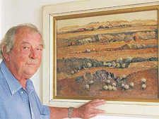 Professor Nico Roos (1940-2008) war ein südafrikanischer Maler und Autor. © Republikein