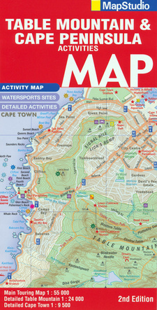 Table Mountain and Cape Peninsula Activities Map (MapStudio) ISBN 9781770265325 / ISBN 978-1-77026-532-5.