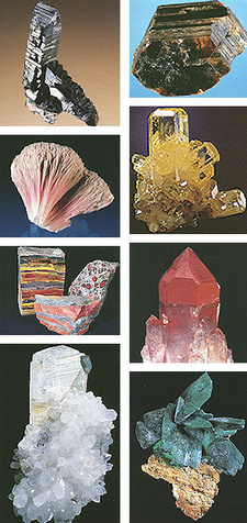 Images as shown in the Field Guide to Rocks and Minerals of Southern Africa by Bruce Cairncross.