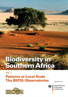 Biodiversity in southern Africa, Volume 1: Patterns at local scale. The BIOTA Observatories. ISBN  783933117458 / ISBN 78-3-933117-45-8 (Europe) / ISBN 9789991657318 / ISBN 978-99916-57-31-8 (Southern Africa)