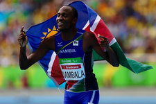 Silber- Und Bronzemedaille für Namibia bei Paralympics in Rio de Janeiro, hier der Sprinter Johannes Nambala. Foto: AZ